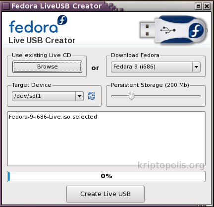 LiveUSB Creator: Fedora en tu llavero 5 linusb01