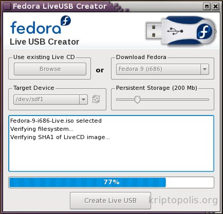 LiveUSB Creator: Fedora en tu llavero 6 linusb02