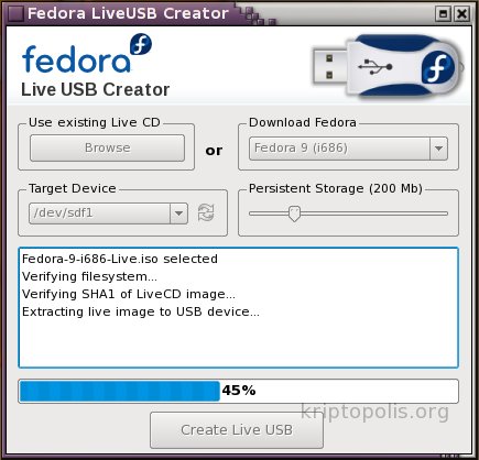 LiveUSB Creator: Fedora en tu llavero 7 linusb03