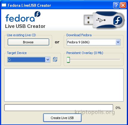 LiveUSB Creator: Fedora en tu llavero 1 winusb01