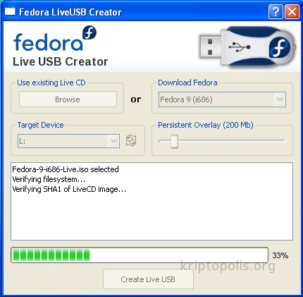 LiveUSB Creator: Fedora en tu llavero 2 winusb02