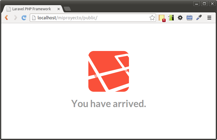 Proceso para instalar Laravel a través de Composer en Ubuntu. 5 Screenshot from 2014 04 17 135902