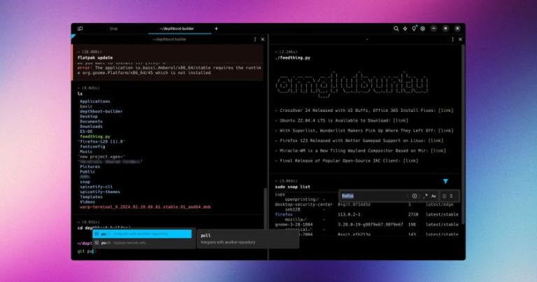 Warp, terminal basado en Rust con IA, ya está disponible en Linux