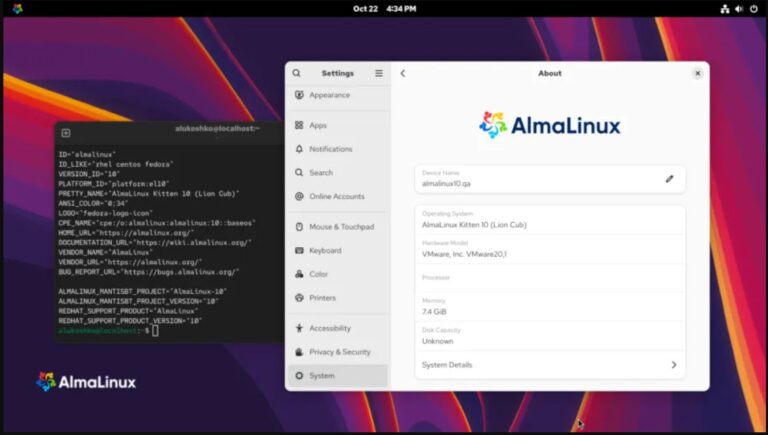 AlmaLinux OS Kitten 10 Ahora Disponible Para Pruebas