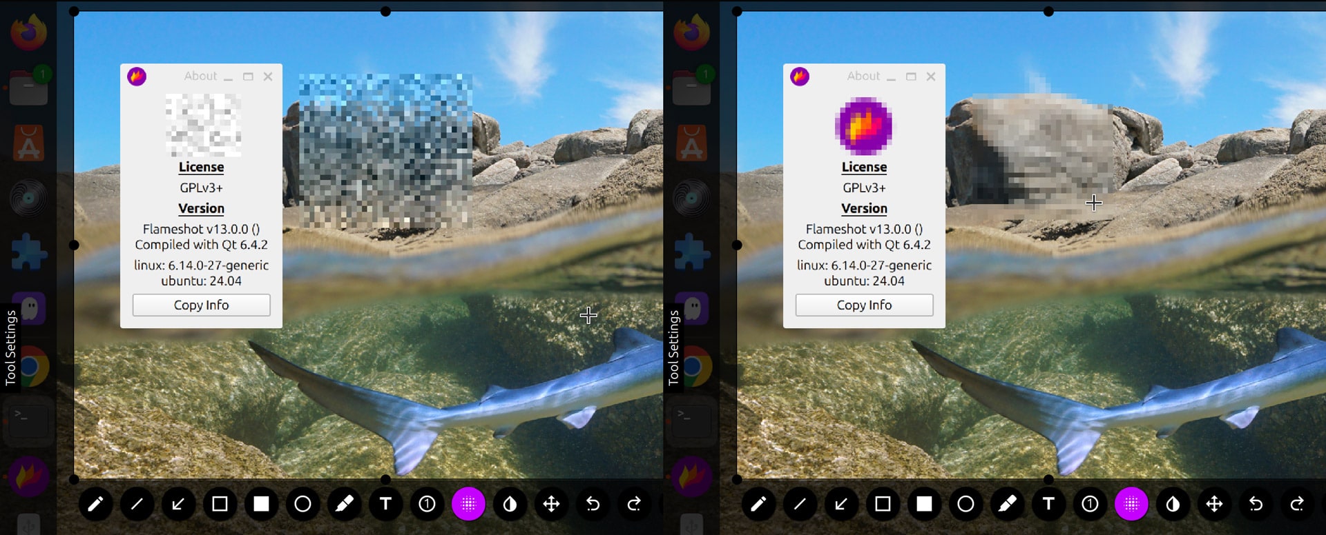 pixelation differentation
