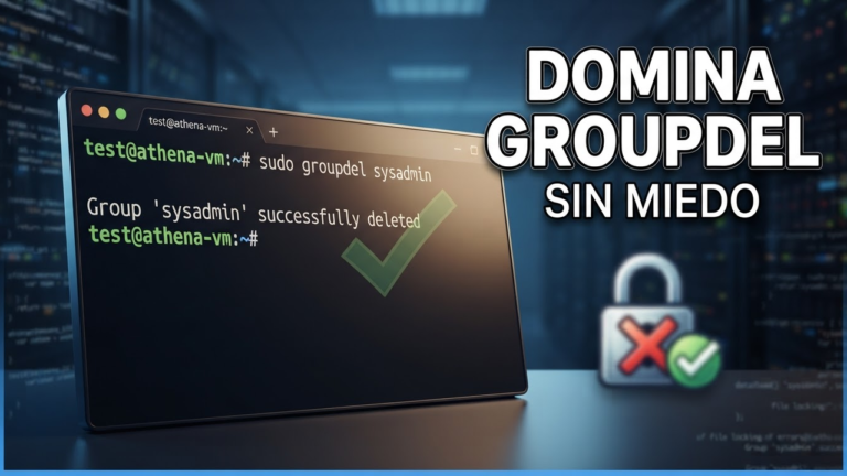 Domina groupdel en Linux en minutos