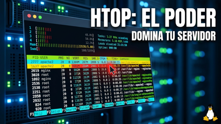 HTOP: El poder domina tu servidor
